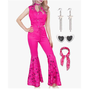 NWT Adult Cowgirl Costume Outfits 70s Disco 80s Outfit Women Girls 150 12